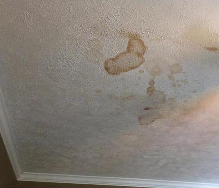 STAINS from water leak on the ceiling
