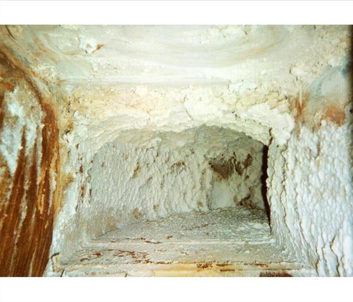 dirty air duct after fire
