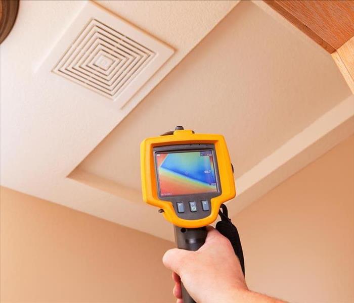 thermal imagery camera point to ceiling