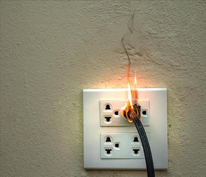 faulty outlet fire