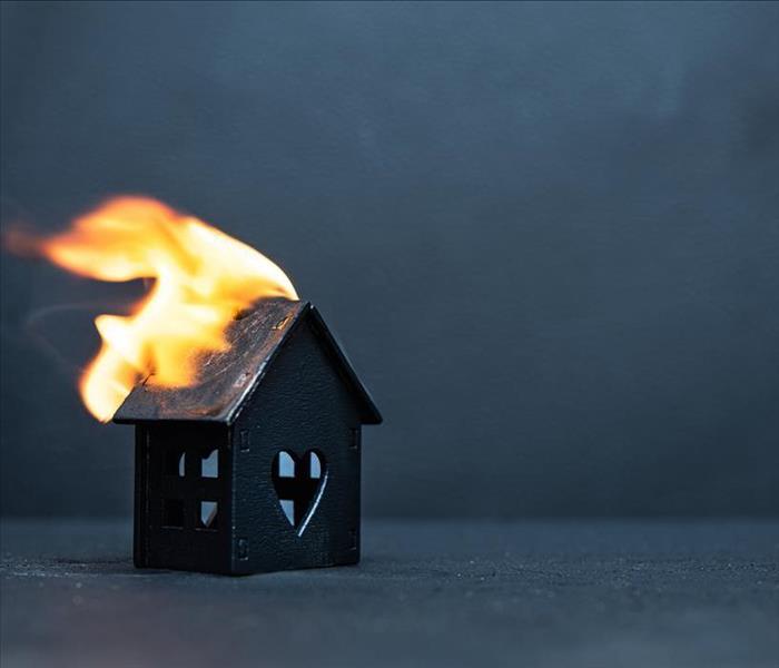 Home on fire
